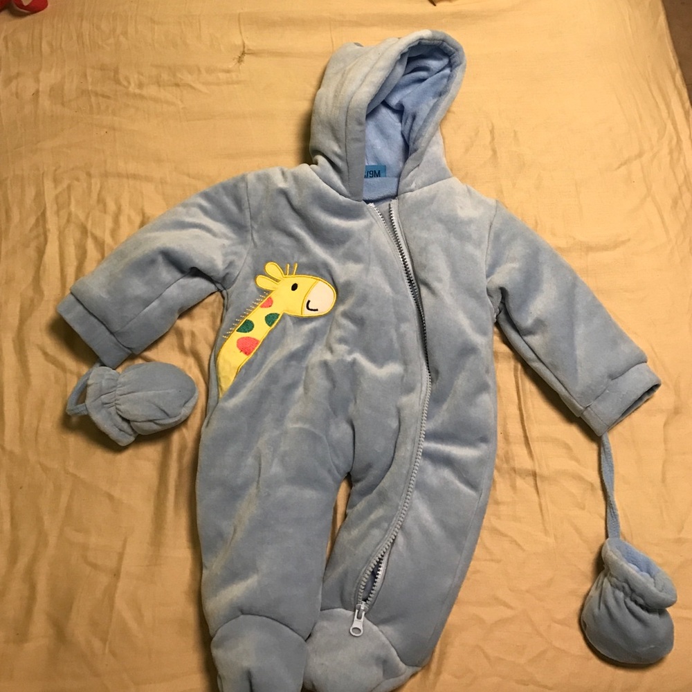 Blue winter body coat