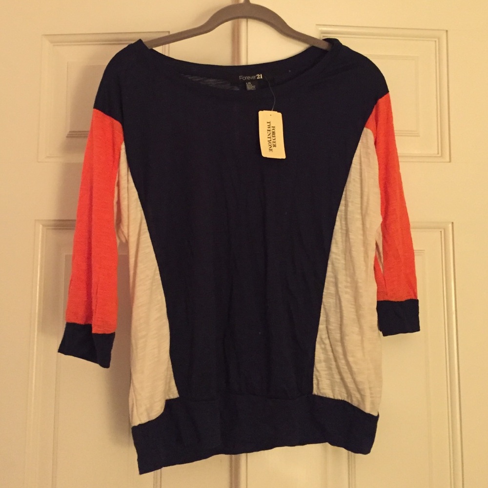 Forever21 navy blouse