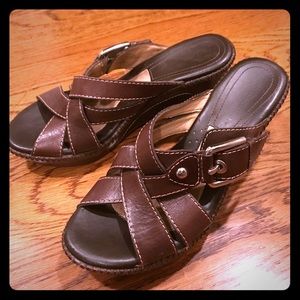 Women's Brown Wedge size 6.5 NWOT