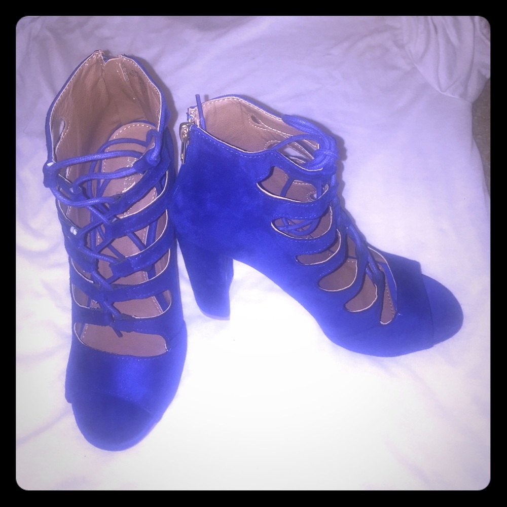 Lace up booties