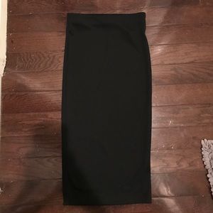 Black pencil skirt