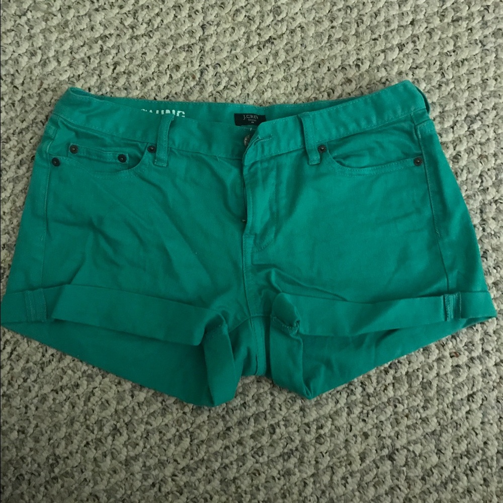 Size 6 "Hipslung" J.Crew Stretch Jean Shorts