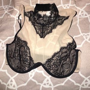Sheer lace brakette (high neck)
