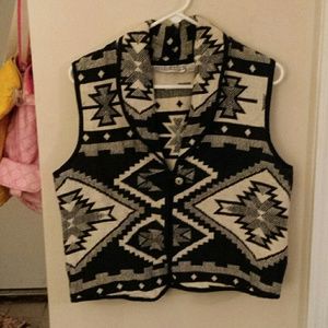 Cool Native American print vest
