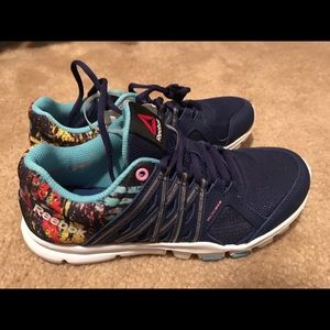 Reebok YourFlex trainers in Night beacon/blue