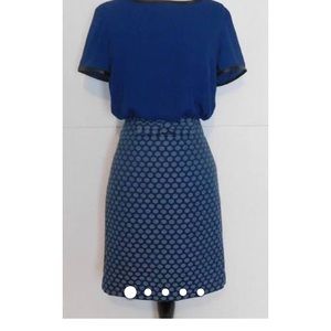Woman's Ann Taylor polka dot skirt