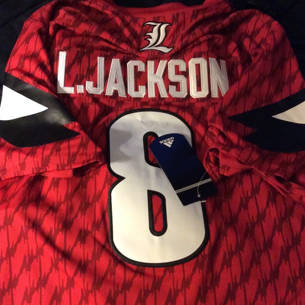 Heisman Trophy winner L.Jackson home red jersey