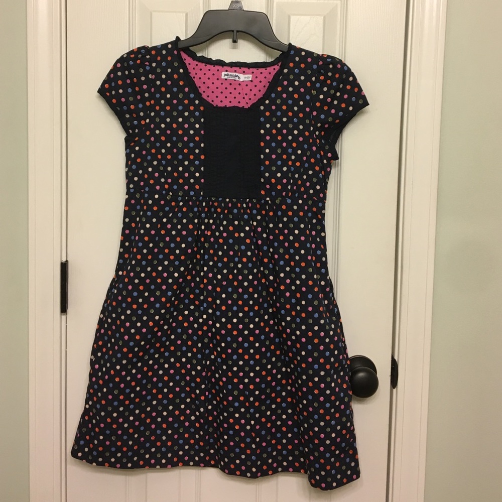 Girls Johnnie b polka dot dress size 11-12Y
