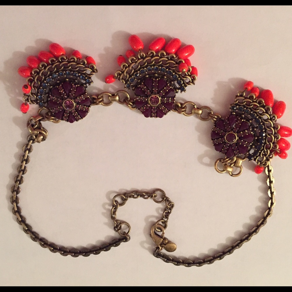 J Crew Rustic Statement Necklace