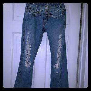 True Religion distressed jeans