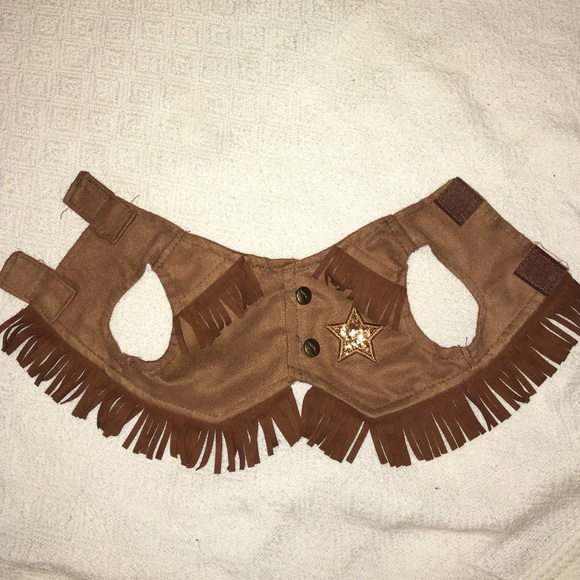 Small puppy cowgirl/Sheriff vest - Picture 2 of 4