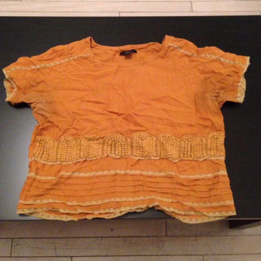 Mustard crop top