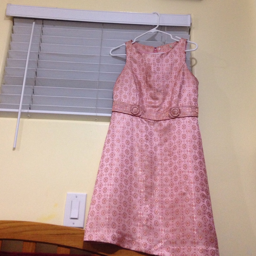 50s 70s retro fitted knee dress