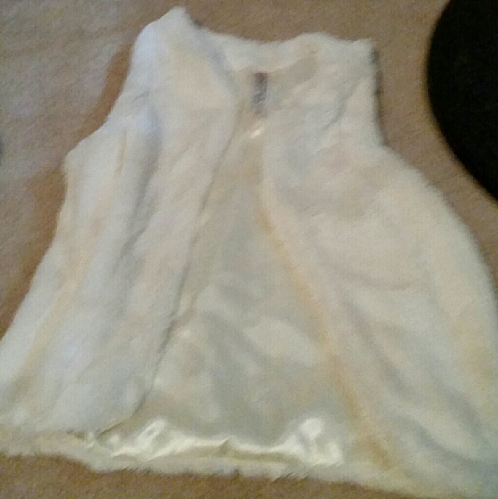 Fluffy vest