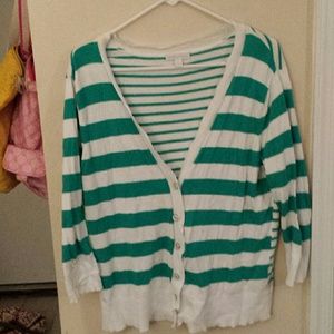 Long stripe sweater