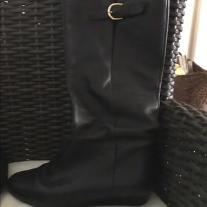 Steve Madden Intyce black leather boot