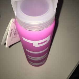 Glass PINK water bottle