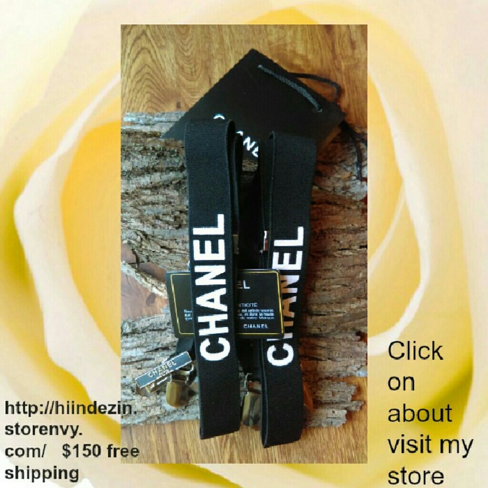 Black Designer Suspenders