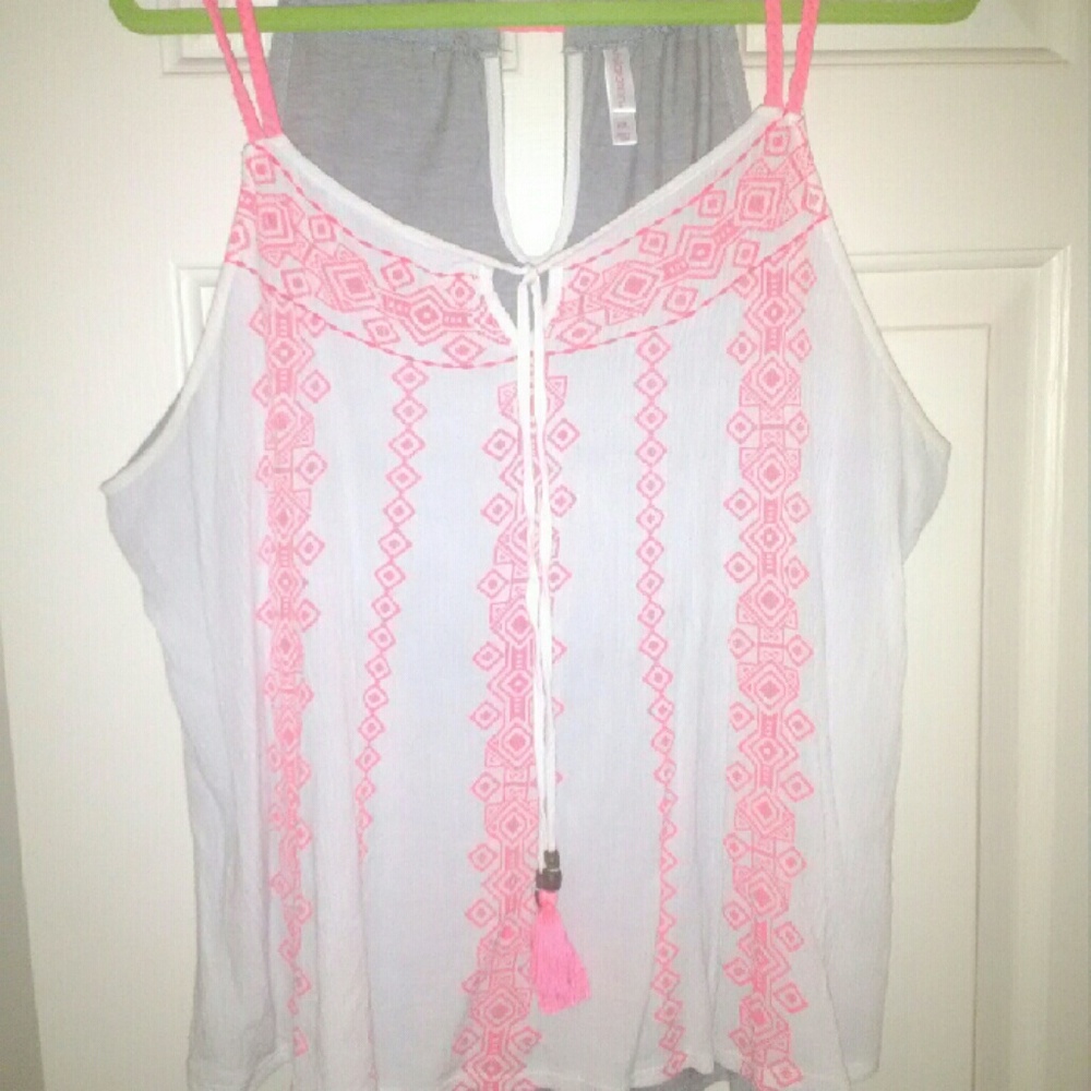 Peasant sleeveless top