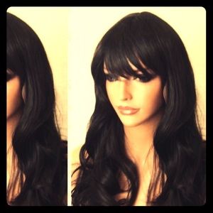 Human blend wig 16"-18"-20" heat friendly
