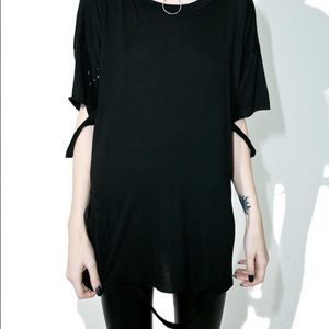 Mercy distressed t shirt black