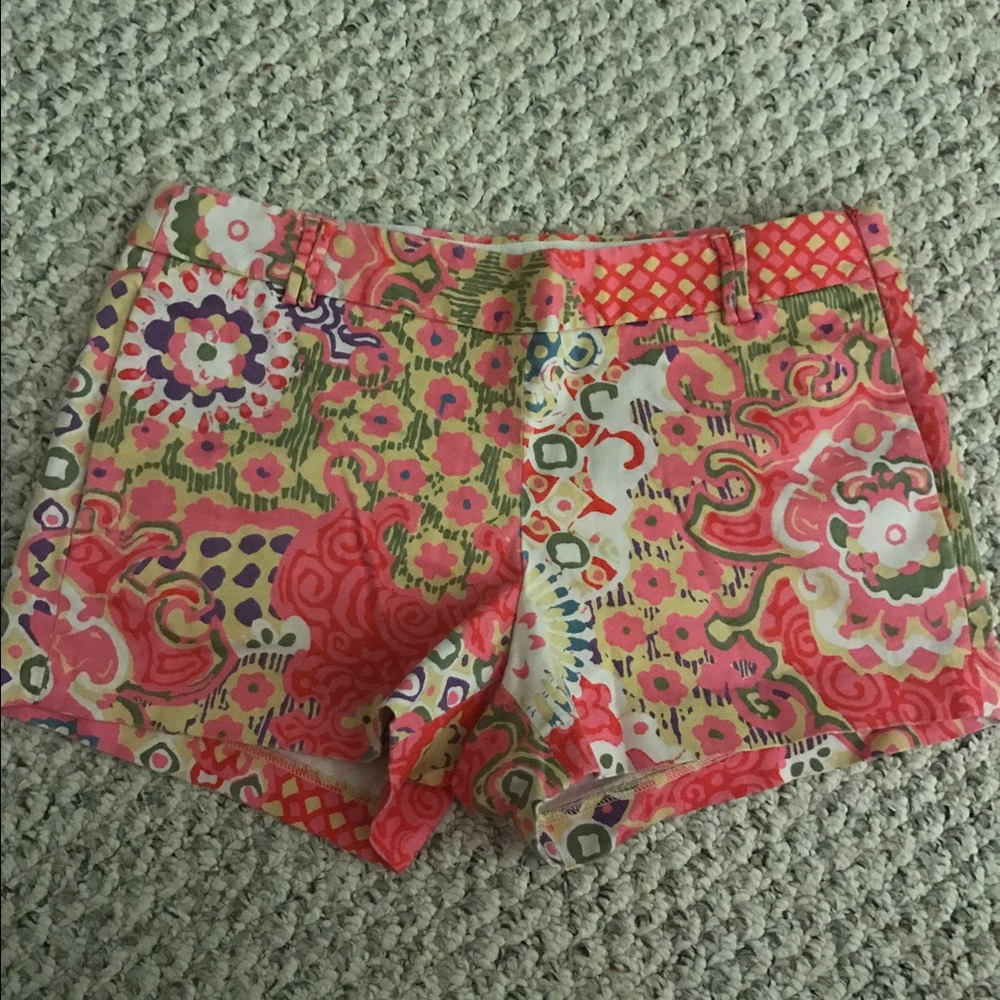 Size 6 Floral J.Crew Stretch Shorts