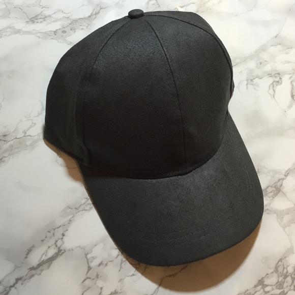 Faux Suede Baseball Cap - Picture 2 of 3
