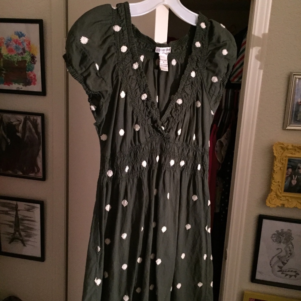 Green Ruffly Dress