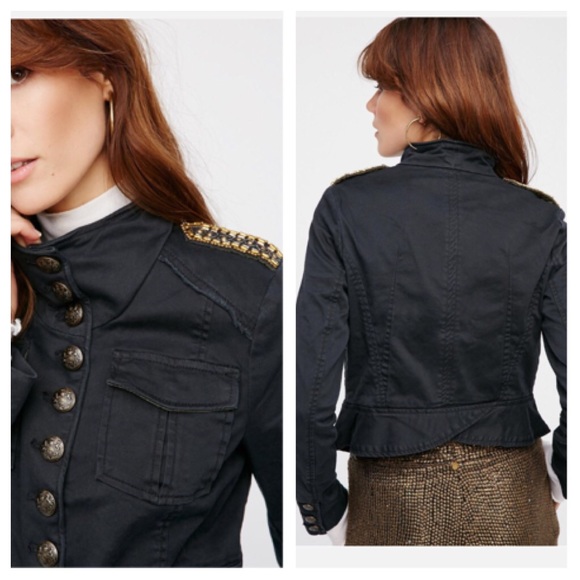 ❤️SOLD❤️ People Shrunken Officer Jacket - Picture 3 of 6