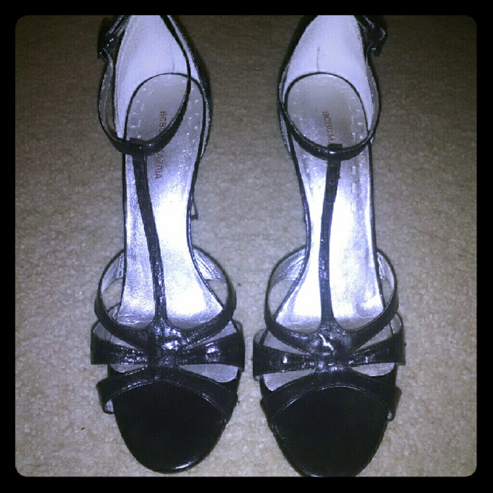 BCBG MAXAZRIA t strap heels