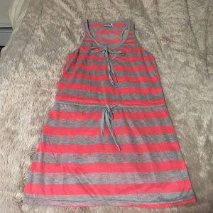 Pink & Grey Beach Cover-Up