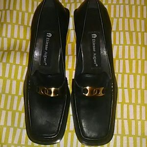 Etienne Aigner Black Otto Loafers