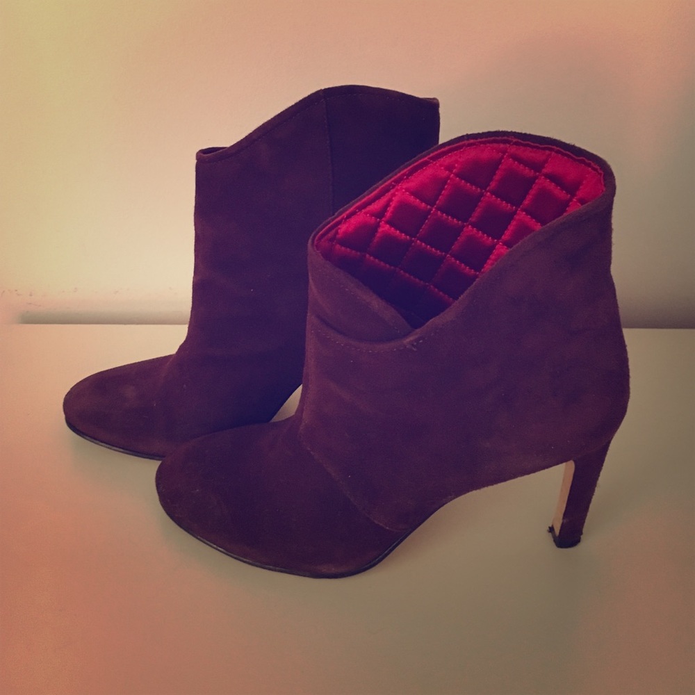 Sigerson Morrison Unity suede ankle boots. Sz 7.5