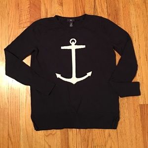 Navy Blue Gap Anchor Sweater