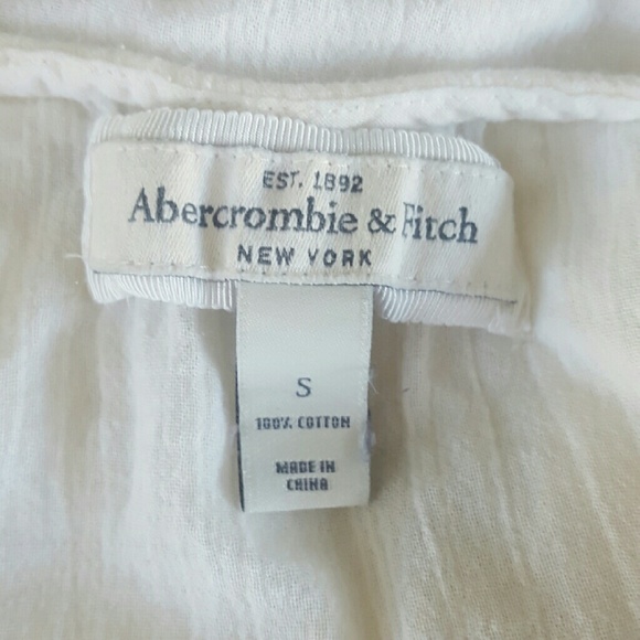 White boho peasant top A&F - Picture 2 of 2
