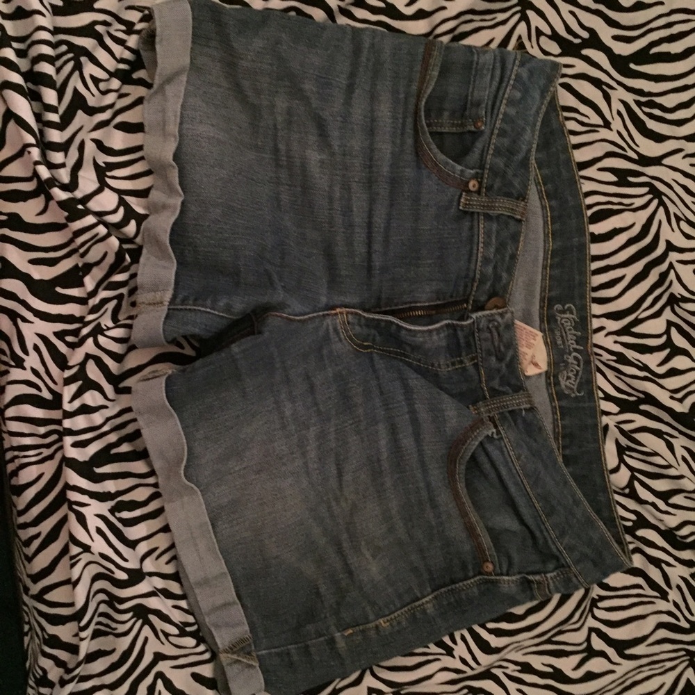 Denim shorts
