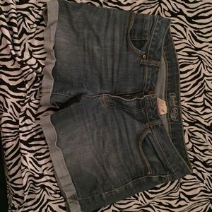 Denim shorts