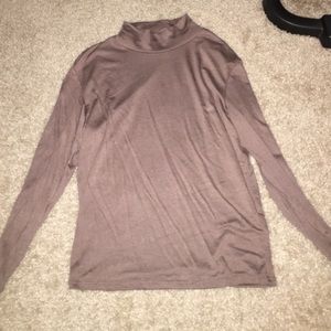 Brown Long Sleeve Turtleneck