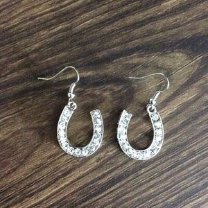 10/$20 SALE - Bling Horseshoe Western Earrings