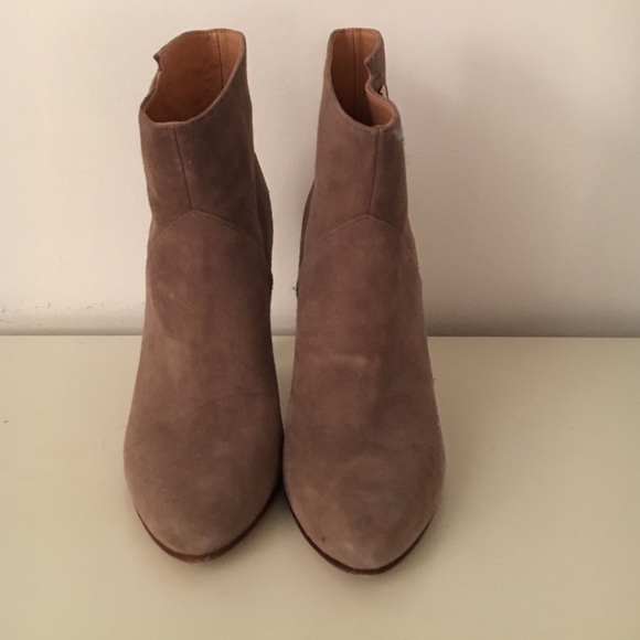 Sigerson Morrison ankle boots. Grey suede. Sz 7.5 - Picture 4 of 5