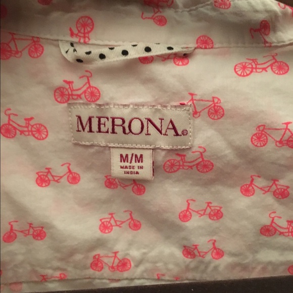Merona Bicycle Print Button Down - Picture 2 of 2