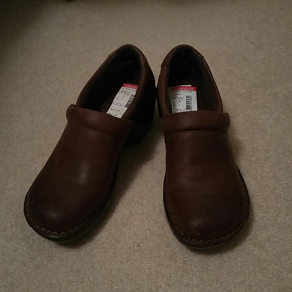 Leather Brown Clog