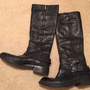 Leather boots