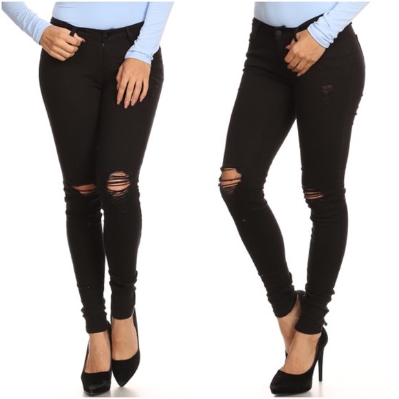 Denim - Ripped Knee Skinnies