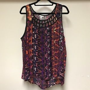 High low sleeveless top