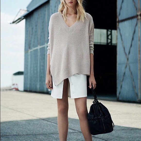 NWOT All Saints Able Zip Jumper / Sweater Grey S - Picture 4 of 4