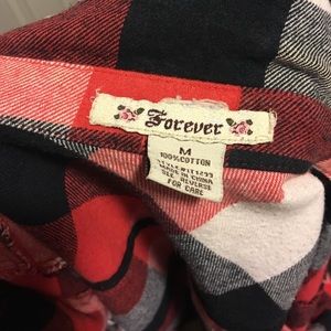 Forever 21 Tops - Red flannel Forever 21 Tops - Red flannel