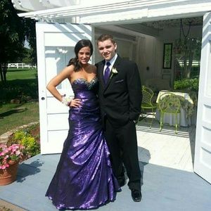 Purple prom dress