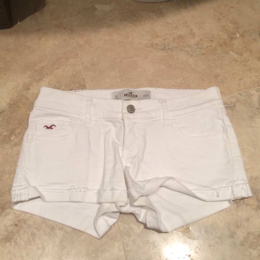 White jeans shorts