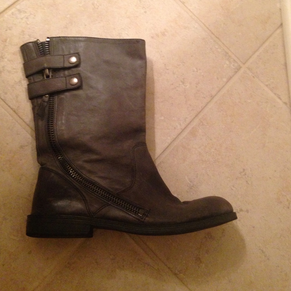 Lightly worn motorcycle boots